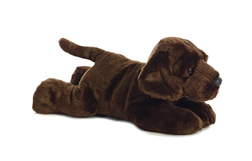 Aurora® Adorable Flopsie™ Max™ Chocolate Lab Stuffed Animal Dog - Playful Ease - Timeless Companions - Brown 12 Inches