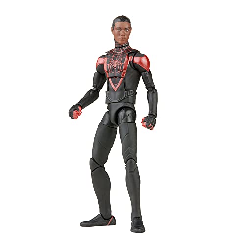 Spider-Man Marvel Legends Series Gamerverse Miles Morales 6-inch Collectible Action Figure Toy, 7 Accessories and 1 Build-A-Figure Part(s)