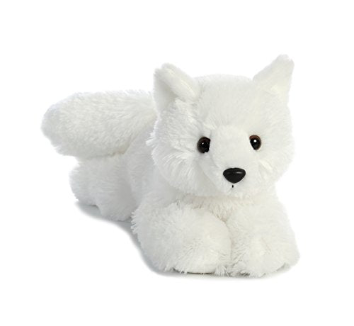 Aurora® Adorable Flopsie™ Arctic Fox Stuffed Animal - Playful Ease - Timeless Companions - White 12 Inches
