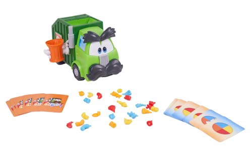 Goliath Trash Stash Game - Fill Trashcan, Watch It Dump Into Garbage Truck Or Truck Chucks It Up - No Reading Required, Ages 4 and Up, 2-4 Players
