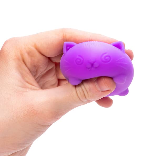 Schylling NeeDoh - Teenie Cool Cat - Soft Sensory Fidget Toy - Collectible Stress Balls - Ages 3+