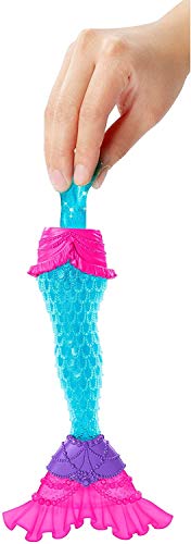 Barbie Dreamtopia Slime Mermaid Doll with 2 Slime Packets, Removable Tail and Tiara, Makes a Great Gift for 3 to 7 Year Olds