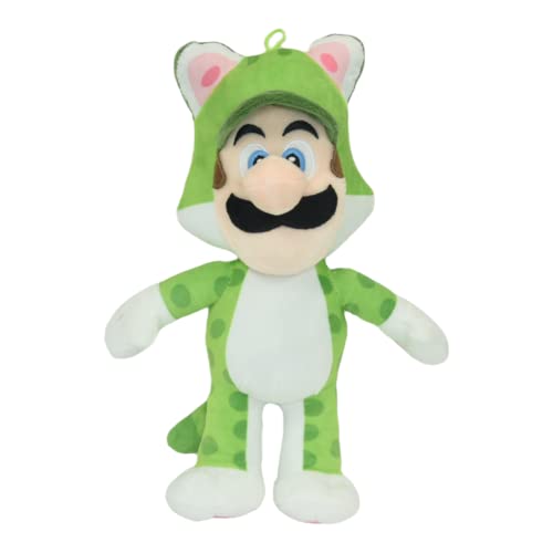 Mario Bros Power Suit 12 Inch Cat Luigi Stuffed Plush Toy