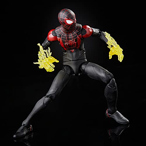 Spider-Man Marvel Legends Series Gamerverse Miles Morales 6-inch Collectible Action Figure Toy, 7 Accessories and 1 Build-A-Figure Part(s)