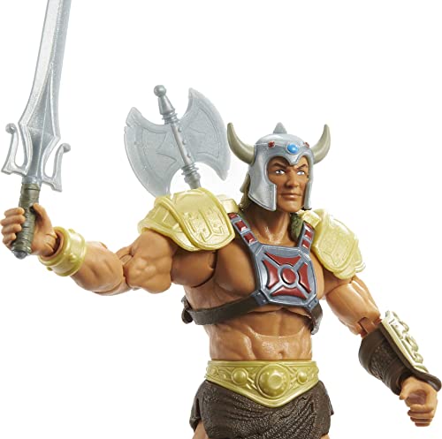 Masters of the Universe Masterverse New Eternia He-Man Action Figure with Accessories, 7-inch Motu Collectible Gift for Fans 6 Years Old & Up
