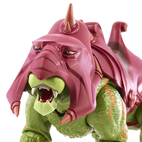 Masters of the Universe Masterverse Battle Cat, 14-in Motu Battle Figure for Storytelling Play and Display, Gift for Kids Age 6 and Older and Adult Collectors