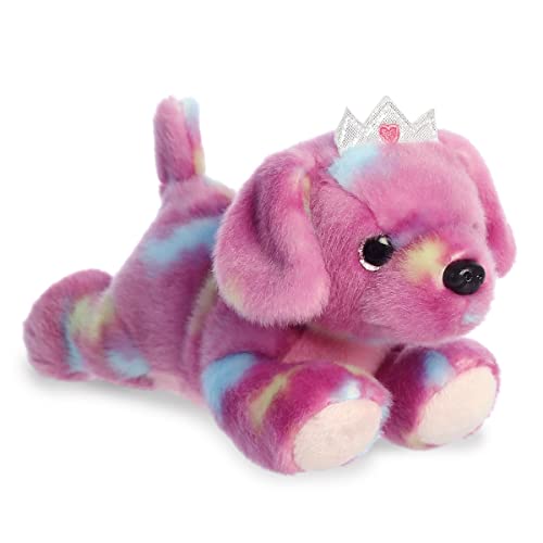 Aurora® Vibrant Bright Fancies™ Princess Tutti Puppy™ Stuffed Animal - Eye-Catching Fun - Delightful Cuddles - Purple 7 Inches