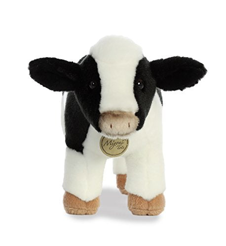 Aurora Miyoni® Holstein Calf Stuffed Animal - Lifelike Detail - Cherished cow companion