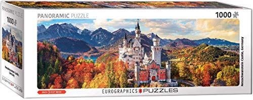 EuroGraphics 5444 Neuschwanstein Castle Bavaria Germany Panoramic Puzzle (1000 Piece)