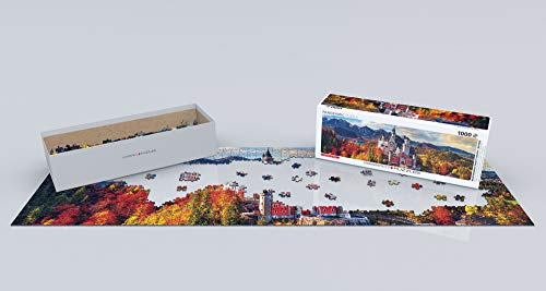 EuroGraphics 5444 Neuschwanstein Castle Bavaria Germany Panoramic Puzzle (1000 Piece)