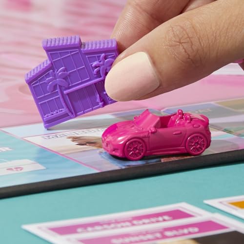 Monopoly Barbie Edition with pink tokens