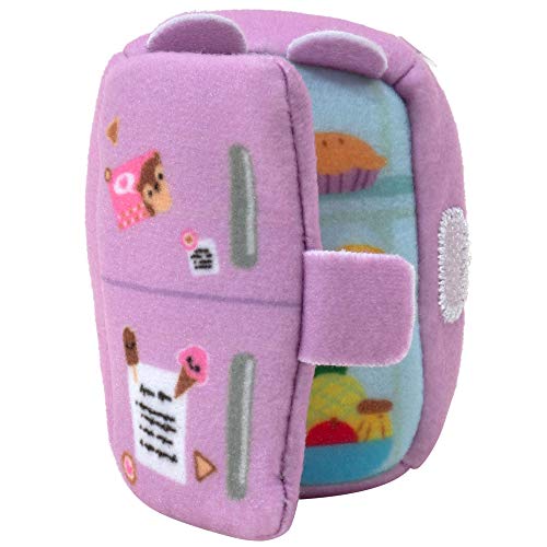 Squishville by Squishmallows Mini Plush Room Kitchen, 2” Hans Soft Mini-Squishmallow and 2 Plush Accessories, Marshmallow-Soft Animals, Kitchen Toys