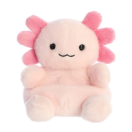 Aurora® Adorable Palm Pals™ Ax Axolotl™ Stuffed Animal - Pocket-Sized Fun - On-The-Go Play - Pink 5 Inches