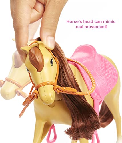 Barbie and Chelsea Horse Playset with 2 Horses and 15+ accessories for Kids 3 Years Old and Up