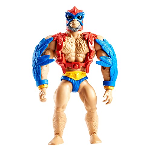 Masters of the Universe Origins 5.5-in Stratos Action Figure, Battle Figures for Storytelling Play and Display, Gift for 6 to 10-Year-Olds and Adult Collectors