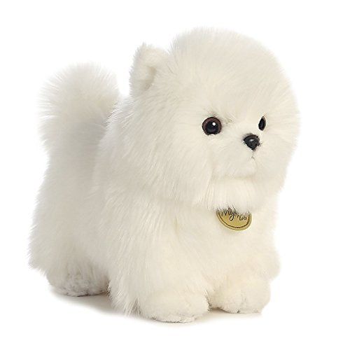 Pompom White Puppy Dog by Aurora