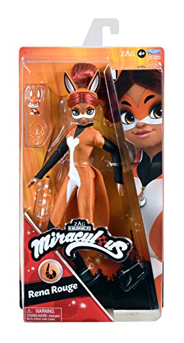 Miraculous Rena Rouge Doll 10.5" Fashion Doll with Accessories and Trixx Kwami by Playmates Toys