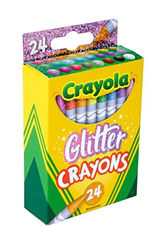 Crayola Glitter Crayon, Box of 24