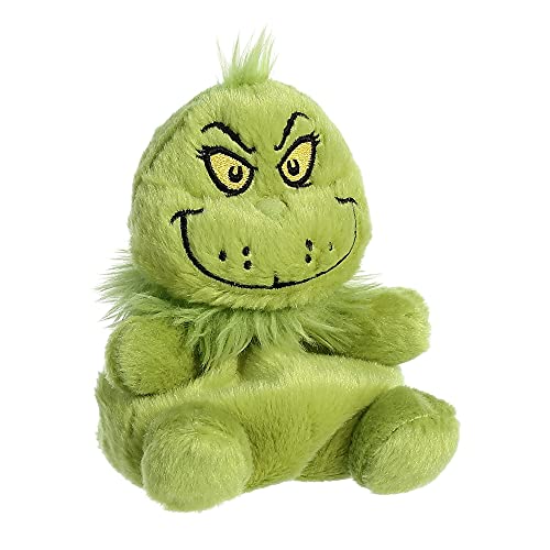 Aurora® Whimsical Dr. Seuss™ Palm Pals™ Grinch Stuffed Animal - Magical Storytelling - Literary Inspiration - Green 5 Inches