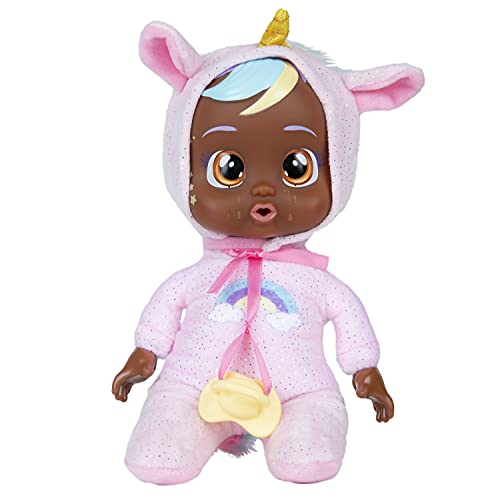 Unicorn Cry Babies doll with pacifier