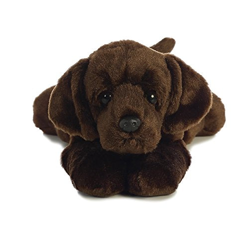 Aurora® Adorable Flopsie™ Max™ Chocolate Lab Stuffed Animal Dog - Playful Ease - Timeless Companions - Brown 12 Inches