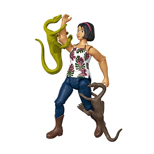 Jurassic World Human & Dino Pack Sammy, Velociraptor & 2 Compy Camp Cr ...