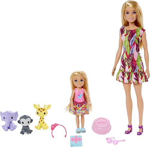 The Lost Birthday Playset with Barbie & Chelsea Dolls, 3 Pets & Accessories, Gift for 3 to 7 Year Olds