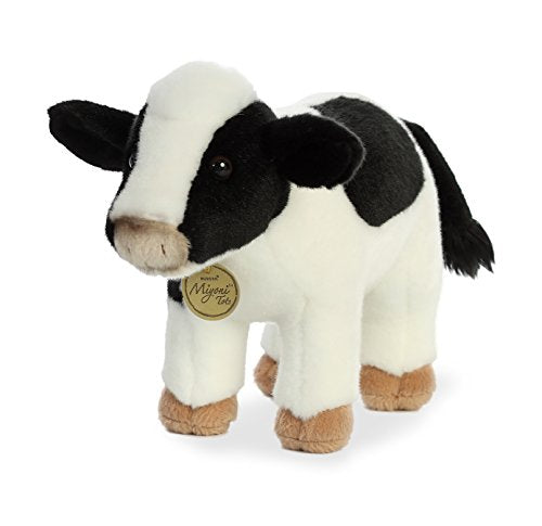 Aurora Miyoni® Holstein Calf Stuffed Animal - Lifelike Detail - Cherished cow companion