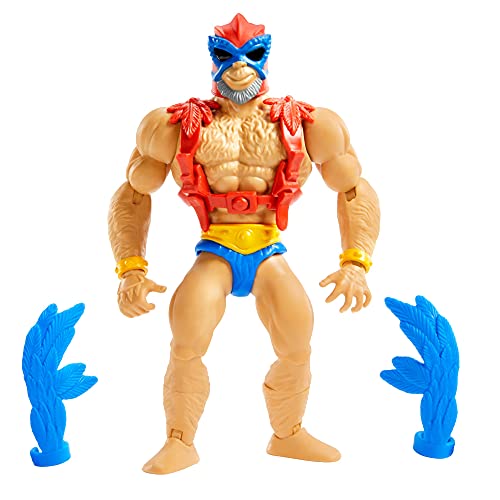Masters of the Universe Origins 5.5-in Stratos Action Figure, Battle Figures for Storytelling Play and Display, Gift for 6 to 10-Year-Olds and Adult Collectors