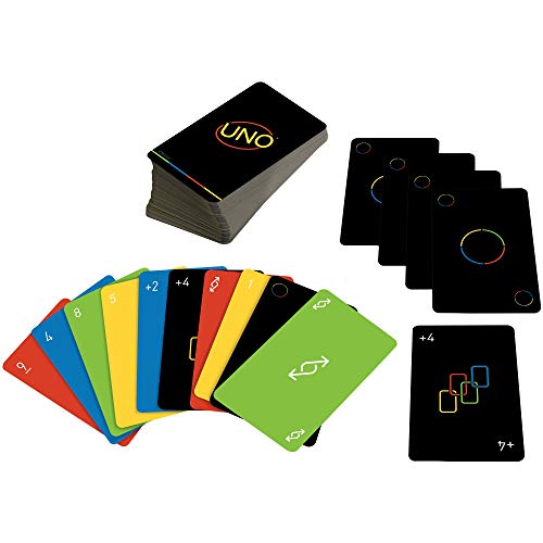 UNO Minimalista Card Game Featuring Designer Graphics by Warleson Oliviera, 108 Cards, Kid, Family & Adult Game Night, Ages 7 Years & Older