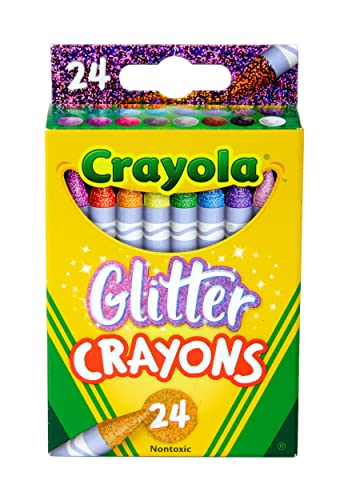 Crayola Glitter Crayon, Box of 24