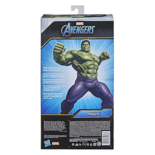 Avengers Marvel Titan Hero Series Blast Gear Deluxe Hulk Action Figure, 12-Inch Toy, Inspired by Marvel Comics, for Kids Ages 4 and Up