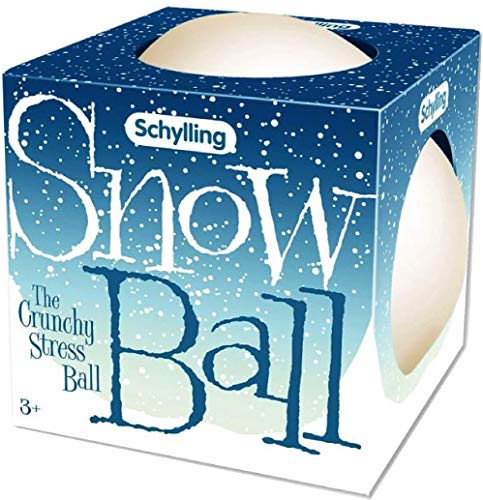 Schylling Snow Ball (NeeDoh) Crunchy, Squishy, Squeezy, Stretchy Stress Ball