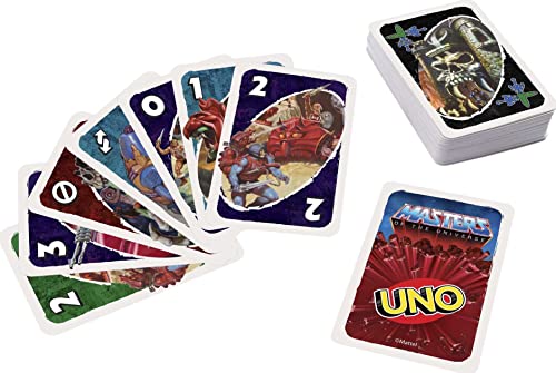 UNO Masters of The Universe Card Game with 112 Cards, Gift for Kid, Family & Adult Game Night for Players 7 Years Old & Up