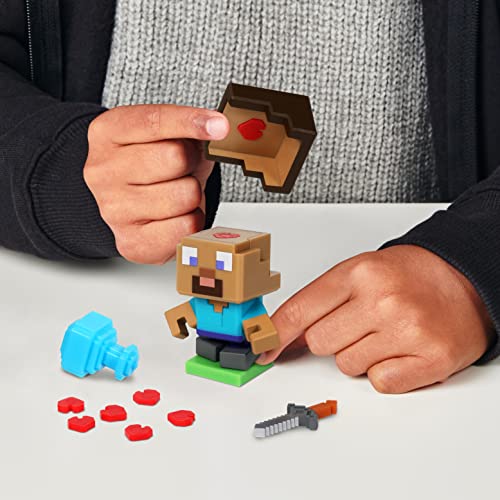  TREASURE X Minecraft Overworld Mine and Craft collectable  Characters Unboxing Toy 10 Levels of Adventure Will You find Real Gold  Treasure : Toys & Games