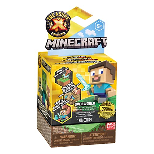 Treasure X Minecraft. Mine, Discover & Craft with 10 Levels of Adventure & 12 Mine & Craft Characters to Collect. Will You find The Real Gold Dipped Treasure?