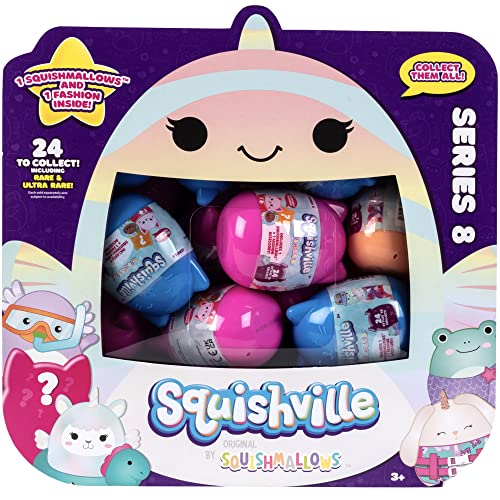 Squishville by Squishmallows, Series 8- Official Kellytoy - Collectible Mini Stuffed Animal Toy Plush & Accessories, Styles May Vary - Add to Your Squad - Gift for Kids, Girls & Boys - 1 per order