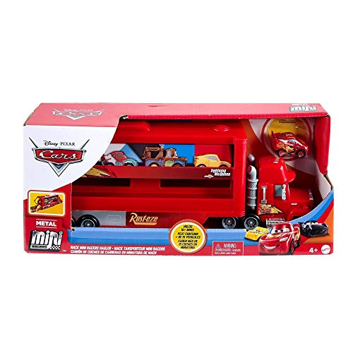 Disney Pixar Cars Mini Mack Transporter with Vehicle