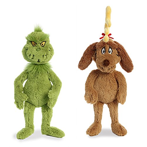 16" Dr. Seuss - The Grinch and Max Gift Set by Aurora
