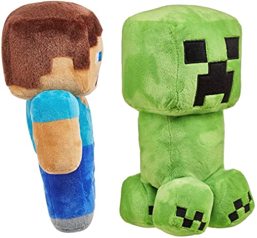 Minecraft Plush 8" Steve & Creeper Gift Set