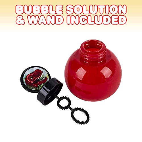 11.5 Inch Light Up T-Rex Bubble Blower Wand - Batteries and Bubble Fluid Included