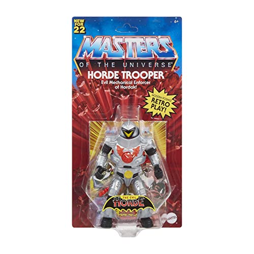 Masters of the Universe Origins 5.5-in Horde Trooper Action Figure, Battle Figures for Storytelling Play and Display, Gift for 6 to 10-Year-Olds and Adult Collectors
