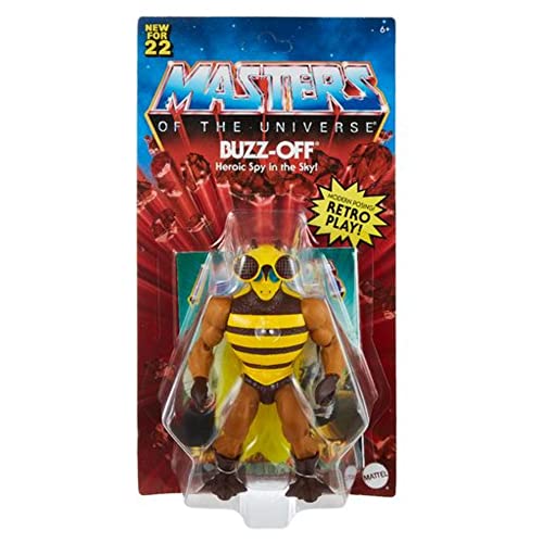 Masters of the Universe Origins Buzz-Off Action Figure, 5.5-inch Collectible MOTU Figure with Accessory