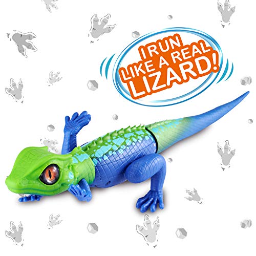 Robo Alive Lurking Lizard Series 2 Blue Green by ZURU Battery-Powered Robotic Interactive Electronic Reptile Toy That Moves (Blue Green)