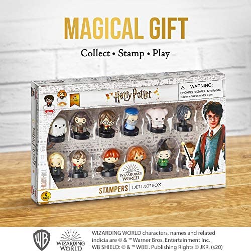 Self-Inking Harry Potter Stampers, Set of 12 – Harry Potter Gifts, Collectables, Party Decor, Cake Toppers – Lucius Malfoy, Hermione Granger, Neville Longbottom and More by PMI, 2.5 in. Tall