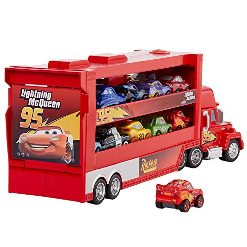 Disney Pixar Cars Mini Mack Transporter with Vehicle