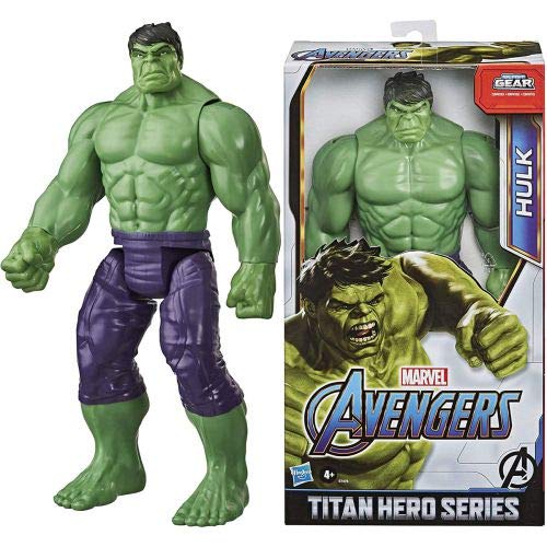 Avengers Marvel Titan Hero Series Blast Gear Deluxe Hulk Action Figure, 12-Inch Toy, Inspired by Marvel Comics, for Kids Ages 4 and Up