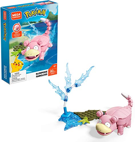 Mega Construx Pokemon Slowpoke Construction Set with Character Figures, Building Toys for Kids ( 119 Pieces)