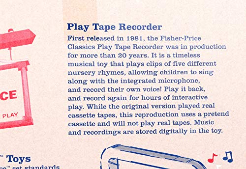 Basic Fun Fisher-Price Play Tape Recorder