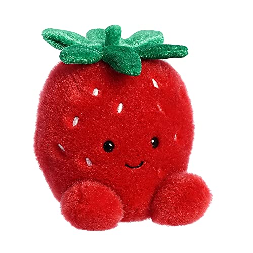 Aurora® Adorable Palm Pals™ Juicy Strawberry™ Stuffed Animal - Pocket-Sized Fun - On-The-Go Play - Red 5 Inches